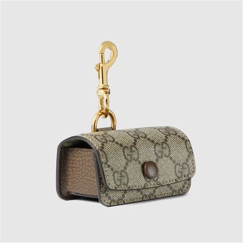 waste bag holder gucci|GG waste bag holder in beige and ebony GG Supreme.